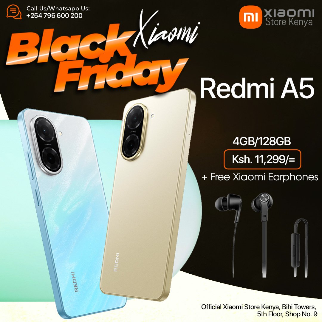 Xiaomi Redmi A5 4GB/128GB Free Xiaomi Earphones