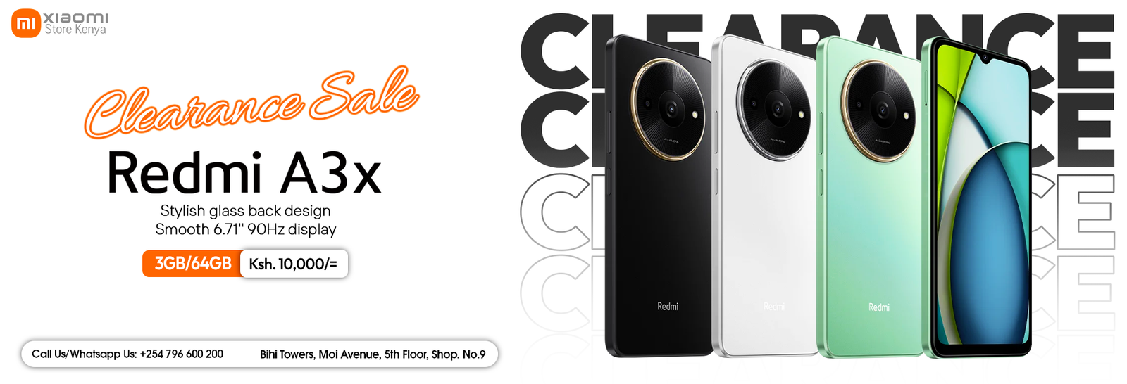 Redmi A3X Desk SLide